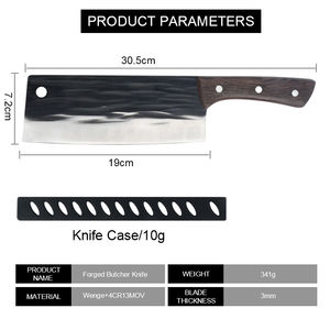 Cuchillos Tradicionales Ambidiestros de Acero de Damasco Forjado a Mano de 7.5 Pulgadas, de Alta Calidad, Personalizados, ODM, OEM, al por Mayor - Product Image 2