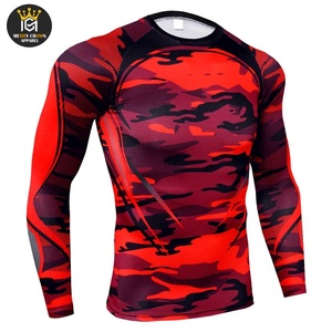 Jiu Jitsu rash GUARD เสื้อรัดรูปสำหรับใส่ต่อสู้แบบระเหิดได้ตามต้องการ - Product Image 1