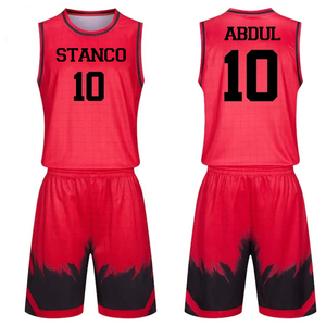Maillot de basket-ball réversible personnalisé pour hommes et jeunes vêtements de sport respirants avec nom et numéro personnalisés impression grande taille - Product Image 2
