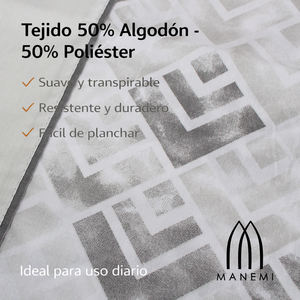 Juego de Sábanas de Algodón/Poliéster con Sábana Ajustable de 30 cm, Incluye Sábana Plana y Funda de Almohada, Categoría de Producto: Juegos de Fundas de Edredón - Product Image 3