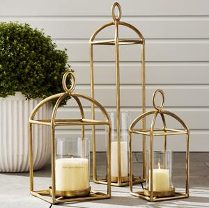 Farol Colgante de Hierro Forjado Fallon con Acabado Dorado, Diseño Nuevo, Hecho a Mano, para Exteriores, Moderno, de Lujo, Disponible para Navidad - Product Image 3