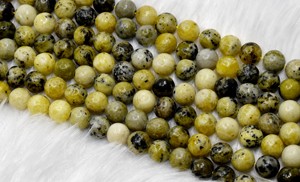 Las Mejores Cuentas de Piedras Preciosas de Serpentina Redondas de 8 mm para la Fabricación de Joyas, Disponibles al por Mayor, Modelo RB-SERP-8 de Anshul Impex - Product Image 4