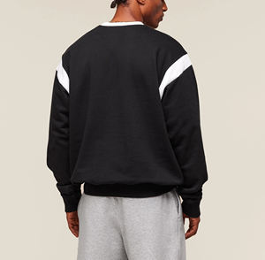 Haute qualité 100% coton polaire col rond poids lourd bloc de couleur sweat personnalisé sérigraphié logo bases sweat - Product Image 4