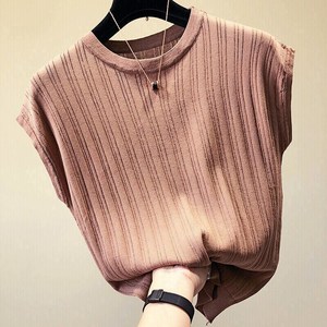 Logo personnalisé Oem, chemisier simple à manches larges et courtes, t-shirt de marque coréenne pour femmes, haut de style Haus Industries - Product Image 2