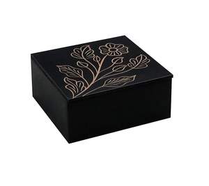 Large Capacity Customizable Wooden Printed Jewelry <b>Box</b> with Floral Print Design for Complete Jewelry <b>Collection</b> Decor - Product Image 4