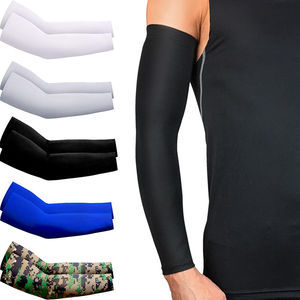 Alta calidad personalizada Anti-UV Reversible transpirable deportes brazo manga baloncesto seguridad mangas brazo largo cubierta refrigeración calentador - Product Image 3