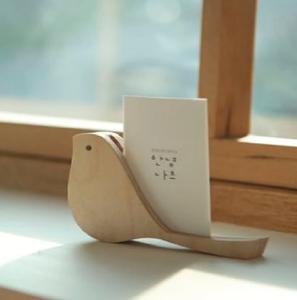 Bird Design <b>Card</b> Stand <b>Table</b> Decoration Wooden Brown Color <b>Card</b> Stand Holder Modern <b>Card</b> Stands Wedding and Office Supply - Product Image 2