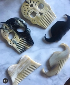 Sustainable Handmade Natural Horn <b>Hair</b> Comb for Ayurvedic <b>Hair</b> Care and Home Decoration - Product Image 4