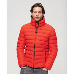 Premium Quality <b>Men</b> Puffer <b>Jacket</b> 100% Cotton <b>Filling</b> Lightweight Zipper-up Breathable Customized Logo Printing OEM - Product Image 3