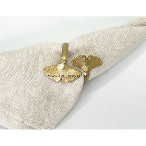 Vente de luxe, fabrication en Inde, vente en gros d'usine, anneau de serviette de style occidental, couleur or, pour Noël et les dîners de mariage - Product Image 3