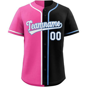 2025 uniforme de béisbol con logotipo personalizado de secado rápido, poliéster transpirable, camisetas sublimadas en negro y rojo, nuevo diseño, ropa de béisbol y softbol - Product Image 6