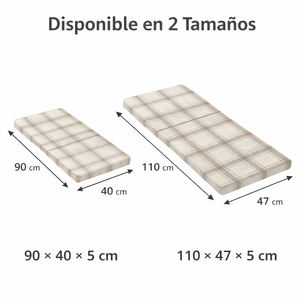 Coussin long pour banc d'intérieur en mousse haute densité avec housse amovible et lavable à fermeture éclair, coussins et oreillers d'extérieur - Product Image 3