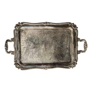 La bandeja de servicio de metal más vendida con acabado elegante, perfecta para el uso en restaurantes de comedor en casa y exhibición de mesa decorativa - Product Image 2