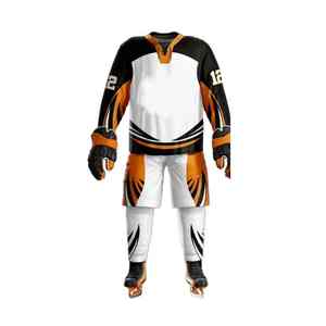 Uniforme de hockey de alta calidad, tela transpirable sublimada personalizada, colores brillantes y diseño profesional deportivo y elegante. - Product Image 5