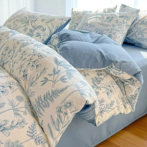 Bộ đồ giường đôi cotton giặt có thể tùy chỉnh bộ đồ giường thoáng khí thân thiện với da bộ đồ giường dệt chất lượng cao - Product Image 3