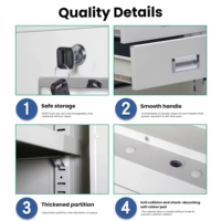 Grande réduction Fabricant OEM Armoires de chambre à coucher Meubles de rangement en acier Armoire à 2 portes Armoires métalliques pour vêtements Vente en gros