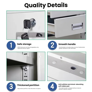 Diskon Besar Lemari Pakaian Produsen OEM Furnitur Kamar Tidur Kabinet Penyimpanan Baja 2 Pintu Lemari Logam Grosir - Product Image 6