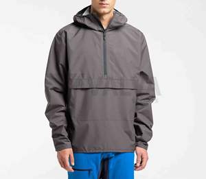 Chaquetas impermeables OEM personalizadas para hombre Chaqueta cortavientos ligera estándar de talla grande para hombre - Product Image 1