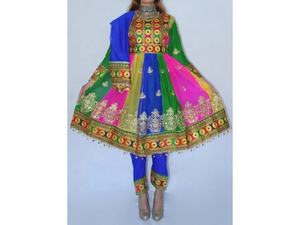 ชุดเดรส kuchi แบบอัฟกานิสถานชุดเดรสชนเผ่าวินเทจแบบชนเผ่าเดรสสีสดใสแบบดั้งเดิมของอัฟกานิสถาน/ปากีสถาน - Product Image 4