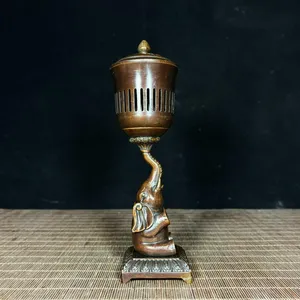 Decorative New Designer Best Selling Religious Golden Luxury Brass Small Incense Burner Natural Durable Available Competitive - Product Image 2
