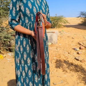 LW Western Stylish Saddled <b>Blanket</b> Tooled Leather Sling Bags High Quality Aztec Leather Crossbody Bags Vintage Multi Color Bags - Product Image 3