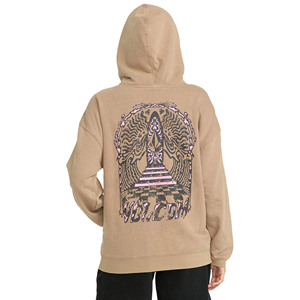 Sweat à capuche en molleton de coton lourd surdimensionné décontracté de haute qualité pour femmes - Product Image 4