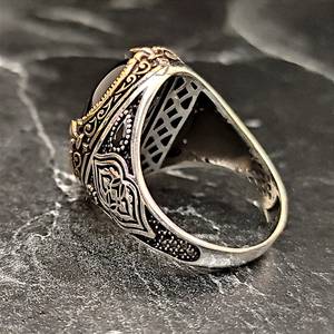 Anillo de Plata de Ley 925 Hecho a Mano de Estilo Vintage para Hombre con Piedra Preciosa de Ónix Negro Ovalado Facetado, Joyería de Plata con Piedra Negra para Hombre - Product Image 6