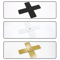 Support d'arche personnalisé durable Wintina pour les toiles de fond de mariage et le drapage d'événements, base en fer et épingle, or/blanc/noir