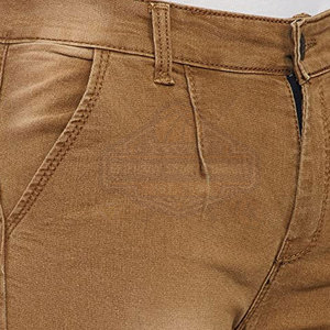 Pantalones Vaqueros de Alta Calidad para Hombre, Color Oscuro Sólido, Cintura Media, 100% Algodón, Tejido de Punto Grueso, Estilo Casual para Adultos, Estilo Urbano - Product Image 4