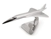 Modèle d'avion de bureau Concorde en aluminium, British Airways & Air France/laçage antique en laiton, décoration d'avion de table Concorde