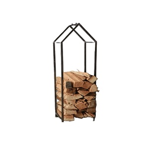 Porte-bûches en fer autoportant extérieur pour le stockage de bûches coupées dans le jardin ou l'arrière-cour couleur de forme de taille personnalisée - Product Image 4