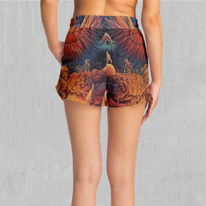 High Quality <b>Women's</b> Sublimation <b>Shorts</b> Custom Logo Breathable <b>Board</b> <b>Shorts</b> Good Quality Printing High Waist Wholesale Price - Product Image 2