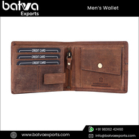 Dompet Kartu Kulit Asli Pria Berkualitas Tinggi, Dapat Disesuaikan, Gaya Vintage Elegan, Panjang Pendek, Benang Katun, RFID