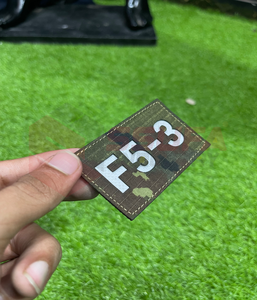 Parche de corte láser 2025 de Color personalizado de alta calidad, prensa de calor de borde en forma de corazón, logotipo de Venta caliente, parche láser personalizado - Product Image 4