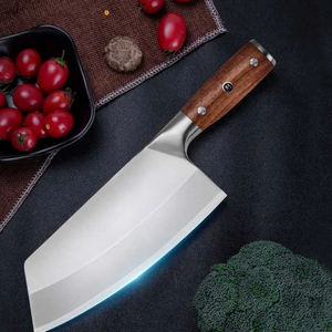 Cuchillo de Cocina Moderno de Acero Inoxidable de 20 cm con Mango de Madera de Pera, Apto para Lavavajillas - Product Image 1