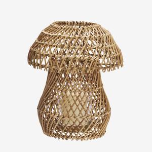 Hot Sale Mushroom Shape Rattan Lantern Handmade <b>Wicker</b> <b>Candle</b> Holder Lantern For Table Window Boho Natural Home Decor - Product Image 1