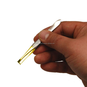 Herramienta de Cuidado de Belleza, Pinzas para Cejas de Acero Inoxidable con Punta Inclinada, Calidad Grado A+ - Product Image 1