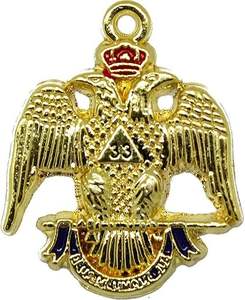 Bijou de collier maçonnique brodé personnalisé avec fixation durable au crochet en métal et chaîne - Product Image 6