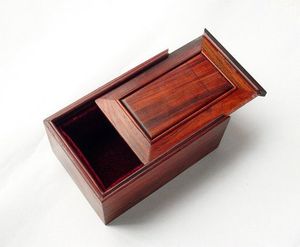 กล่องของขวัญอเนกประสงค์ทำจากไม้โบราณกล่องเครื่องประดับกล่องเครื่องสำอางสำหรับตกแต่งคริสต์มาส - Product Image 6