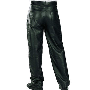 Pantalon en cuir pour hommes 2025 nouveau personnalisé taille basse décontracté coupe-vent prix raisonnable Logo personnalisé Service OEM - Product Image 3