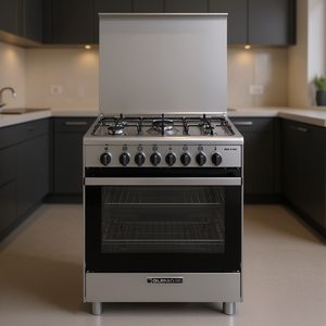 Glem SA765MI6 Stainless Steel 5-Zone Gas Cooker with Electric <b>Oven</b> Class a (70x60x85cm) Specialist Ranges Product - Product Image 3
