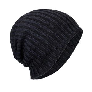Unisex Warm Vintage Solid Color Washed Cotton Knitted <b>Hat</b> Distressed Ribbed Beanie 3D Embroidery Street Personality - Product Image 1