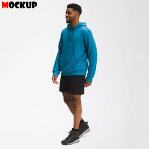 Sweat à capuche décontracté de haute qualité en coton mélangé avec un lourd polaire pour hommes pour l'hiver - Product Image 6