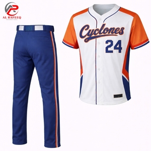 Uniformes de baseball personnalisés de la meilleure qualité, vente en gros, usine de sublimation, fournisseur de vêtements d'équipe OEM, vêtements de sport respirants, tissu à séchage rapide - Product Image 1