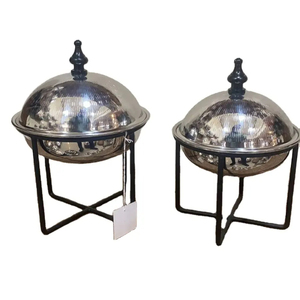 Casserole à couvercle plaquée or, un choix polyvalent pour les banquets de mariage, service d'hôtel et présentation de nourriture élégante - Product Image 4