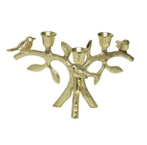 ขาตั้งเทียนสําหรับตกแต่งบ้าน 3 ชั้น Leaf ออกแบบโรงแรมงานแต่งงานตกแต่งคุณภาพระดับพรีเมียมขาตั้งเทียน - Product Image 4