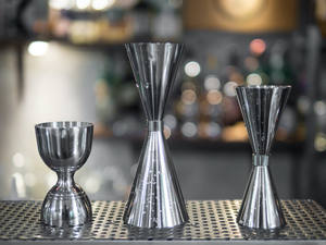 Hammered Antique Gold Plated <b>Measuring</b> <b>Cup</b> 1oz 2oz Brass Antique Japanese Jigger - Product Image 6