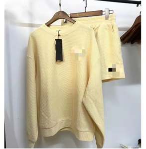 À la mode femmes gaufré gris 100% coton hiver à capuche avant grande taille lâche tricot décontracté sport court - Product Image 6