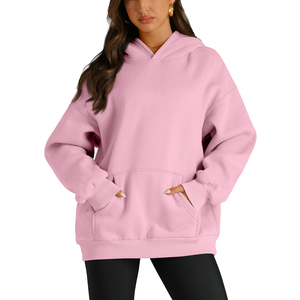 Acheter Hoodies Pour Femme Casual Sweatshirt Fashion Tops 2026 Fleece Blank Breathable Drop-Shoulde Women's Hoodies - Product Image 1