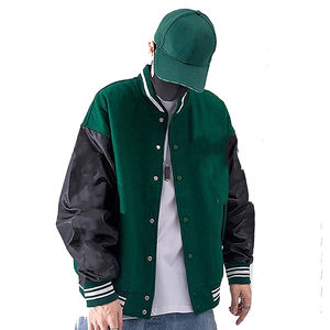 Chaqueta universitaria con letras de béisbol hecha a medida para hombre, chaqueta universitaria de lona de diseño único de lana de la mejor calidad MOQ bajo para jóvenes - Product Image 5